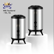 KBM Milk Tea Barrel Stainless Steel 12L, 14L, 16L and 18L For Event, Barista, Bartending Equipments