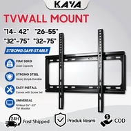 Pendakap TV Boleh Laras TILT 14-32 26 -55 32 -70 Inci Universal Tv Wall Mount Bracket Braket Gantung