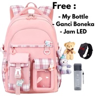 Tas Sekolah Anak Perempuan 2025 Kuliah Santai SD SMP Murah Sport Kekinian Backpack Trandy
