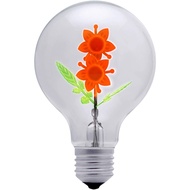 DarkSteve - Sunflower Decorative Light Bulb - Edison Light Bulb, Antique Vintage Style Light, G80 Si