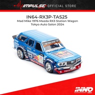 Inno64 1:64 Mad Mike 1976 Mazda RX3 Station Wagon Tokyo Auto Salon 2024 IN64-RX3P-TAS25