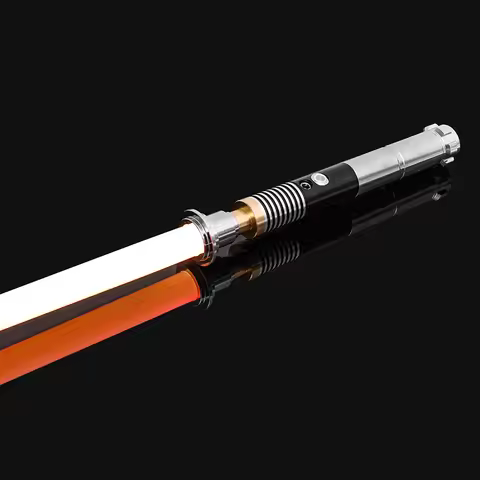 Luke RGB 16 Color Variable Metal Handle Lightsaber With Hitting Sound Effect FX Duel Lightsaber Meta