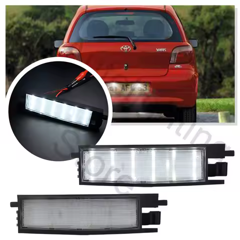 2x Led License Number Plate Light For Toyota Yaris 1999-2005 RAV4 2006-2015 Auris II 2012-2018 Corol