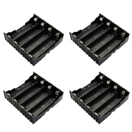 4-Pack 18650 Battery Holder 4 Slots x 3.7V Battery Storage Case DIY Batteries Clip Box with Pin