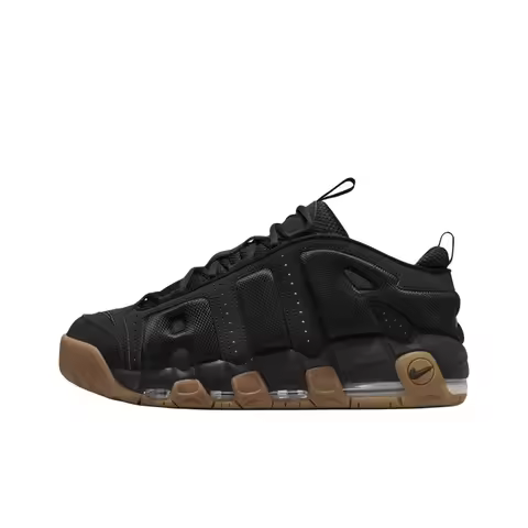 Nike Air More Uptempo Basketball Shoes Unisex Low Top Black FZ3055-003