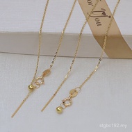 Aksesori DIY rantai leher berlubang emas G18k au750 rantai o-chain gelang rantai universal 2704
