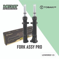 TOBAKI-X Fork PRO Lowered 1.5 LC135 4S V8 Fi Tambah Tebal LC 135 5S Y15ZR Y15 Y16ZR Y16 ABS NVX155