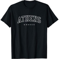 Ready Stock Baju Greek Athens Athena Souvenir 100% Cotton Unisex Cool Casual Printed Tee Men Women