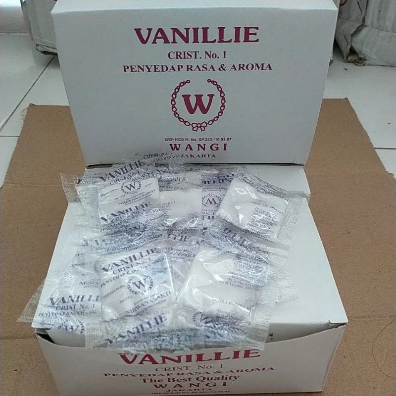 Vanili Bubuk W 2Gram Penyedap Dan Aroma Kue Vanili -Vanilie Harga 14 Pcs