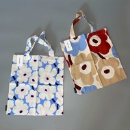 พร้อมส่ง T.27.N Marimekko mini tote bag 33x32cm ของแท้ 100% (กระเป๋าผ้า,ถุงผ้า,ถุงผ้าลดโลกร้อน,มาริเ