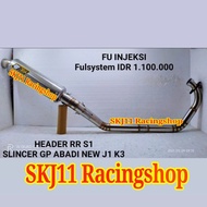 Knalpot Racing SJ88 SATRIA FU 150 FI Injeksi FULLSET GP ABADI