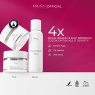 Inusa Paket Acne Premium Basic Skincare Kulit Berjerawat krim BPOM