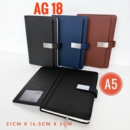 AG 18 book, custom agenda, leather agenda, A5 agenda, notebook, notebook