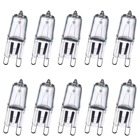 10pcs 220-230V Oven Light Bulb G9 High Temperature Bulb Steamer Light G9 Oven Lighting Bulb 40w Halo