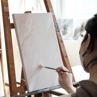 33x24cm \ 肌理創作課 \ 壓克力 \ 石英砂 \ 裝飾畫 \ 刮刀畫