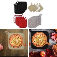 [bmcbftb] 4x Kitchen Pot Holders Hot Pads 6.89x6.89" Convenient Insulation Pad Machine