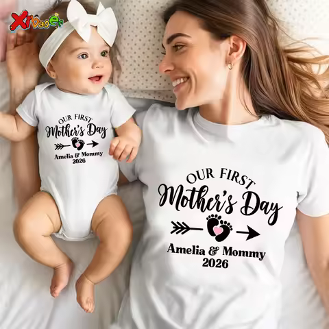 Mother Day Tshirt Custom Outfits Our First Mother Day Shirts Family Matching Outfits Shirt Holiday P
