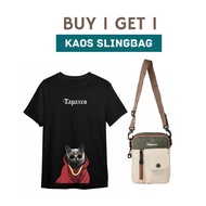 BUY 1 GET 1 Slingbag T-Shirt Metta 65k