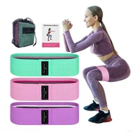 3 Hip Exercise Belts - Yoga Hip Lift Tension Belt Knitted Belt Hip Lift Loop Elastic Belt