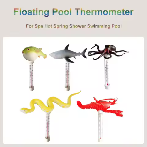 Swimming Pool Thermometer Water Thermometer shark octopus python Pool Thermometer For Hot Tub Baby B
