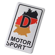 D Sports F1 Flag Sticker Germany Map Motor sports Logo Metal Badge Emblem