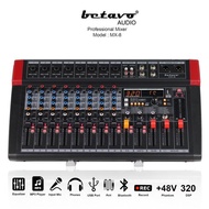BETAVO MX 8 PROFESSIONAL AUDIO MIXER 8 CHANNEL AUDIO MIXER