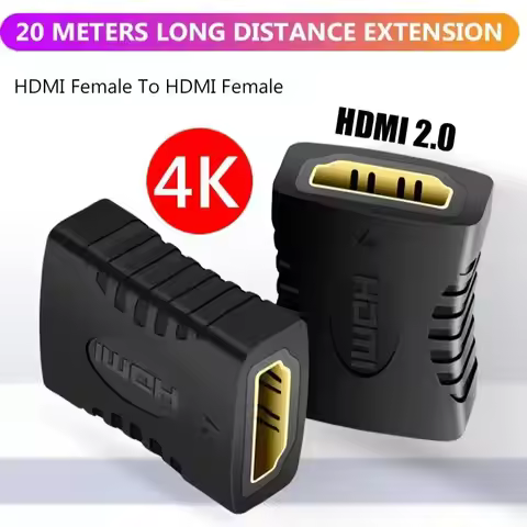 HDMI Female to Female Connector HDMI Extension Cable High-Definition Connector Version 1.4 Computer 