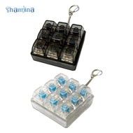 [Shamjina] Keyboard Fidget Clicker Toy Keychain Decompression Button Finger Clicker Toy