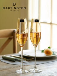 高腳杯英國進口DARTINGTON施華洛世奇香檳杯高顏值水晶杯高腳杯結婚禮盒