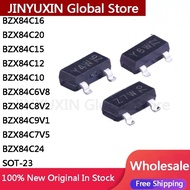 10Pcs BZX84C16 BZX84C20 BZX84C15 BZX84C12 BZX84C10 BZX84C6V8 BZX84C8V2 BZX84C9V1 BZX84C7V5 BZX84C24 