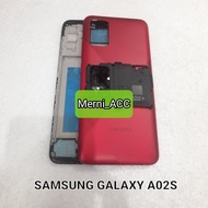 CESSING HAUSING FULLSET FRAME LCD SAMSUNG A02S BACKDOOR + FRAME LCD MIDDLE BONE