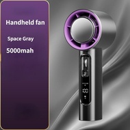 Taoxilife Portable Handheld Fan adjustable for Strong Wind Levels 1-100 LED Display Bladeless Fan 5
