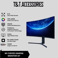 (Global English) Mi Curved Gaming Monitor 34" /21:9 UltraWide Screen /WQHD 3440×1440 Resolution /144