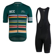 RCC Men Short Sleeve Cycling Jersey Kits Bicycle Jersey Set Gel Pad Breathable Quick Dry Bike Cyclin