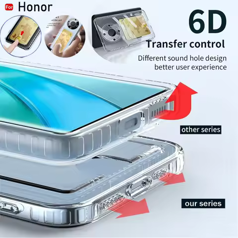 Transparency Silicone Phone Case For Huawei Honor Magic 5 6 Lite X9B X9A 50 TPU Cases Soft Card Slot