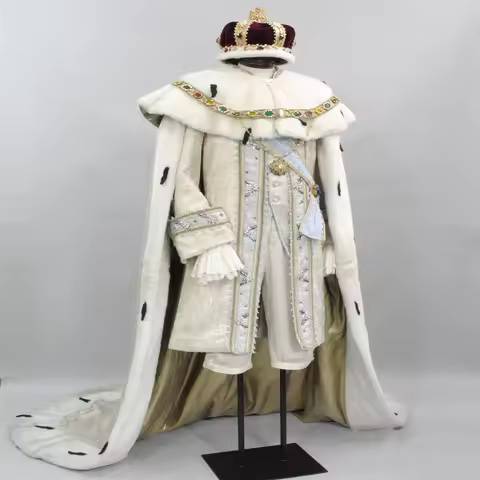 Tudor Elizabethan King Henry VIII Costume Mens Renaissance Royal Noble Count Luxurious Suit