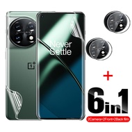 LP-8 🧼CM 6in1 Front Back Hydrogel Film For OnePlus 11 Camera Lens Screen Protector One Plus 11 OnePlus11 6.7'' protect f
