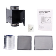 【BBI】-Dryer Duct Lint Trap Indoor Dryer Vent Kit with Dryer Vent Hose Lint Trap for Clothes Dryers -