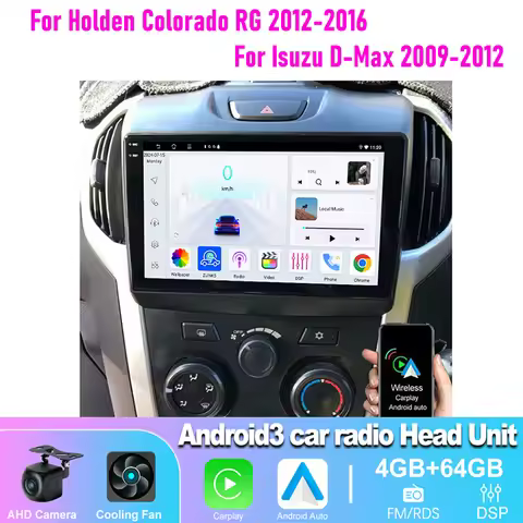 9" 4-64GB Car Radio For Holden Colorado RG 2012-2016 & Isuzu D-Max 2009-2012 Wireless Carplay Androi