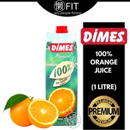 Dimes 100% Orange Juice 1litre Premium Orange Juice Sebenar