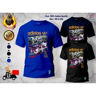 🔥Kain 100% Cotton Premium🔥Tshirt Baju V4 Hot Wheels Greddy X Adid'as Tshirt Graphic Tee