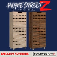 HDZ Shoe Cabinet 2 Door 8 Tier Quality Board Indoor Cupboard Shoe Almari Kasut Rak Kasut Tinggi 4 Tier Cabinet