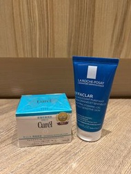 日本花王Curel 潤浸保濕深層乳霜全新未拆封40g(贈理膚寶水青春潔膚凝膠）