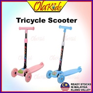 OLAKIDS Kids Tricycle Scooter Kid Scooter 3 Wheel Skuter Scooters Scooter for Kids Outdoor Sports