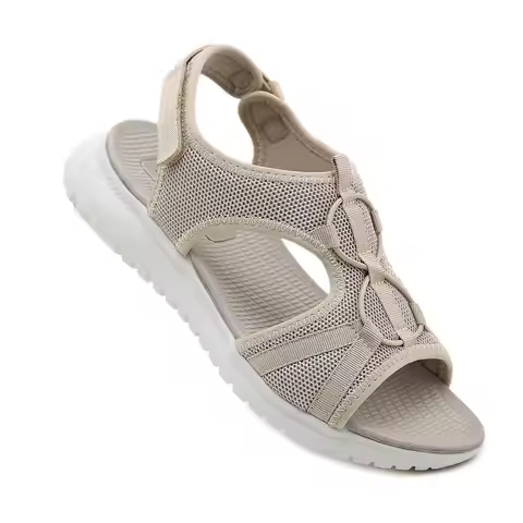 SIKETU Brand Casual Summer Wedge Sandals Women Solid Color Breathable Round Toe Shoes Slip on Hook L