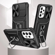 For Samsung Galaxy A33 A13 A23 A33 5G Slide Camera Lens Protection Cover Ring Kickstand Phone Cover