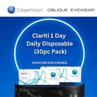 [Obliqueeyewear] COOPER VISION CLARITI 1-DAY (30PCS) 2 BOXES VOUCHER [REDEEM IN STORE]