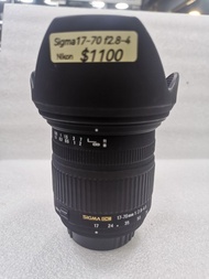 Sigma 17-70mm f2.8-4 nikon F mount 大光圈