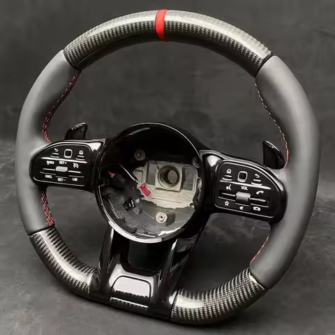 Real Forged Carbon Fiber LED Steering Wheel Fit for Mercedes W211 W212 W213 W221 W463 W464 C217 W221