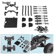 Tooyful 1/12 RC Upgrades Kit Servo Mount Spare Part Aluminum Alloy Shock Absorber Tie Rod Mount for 